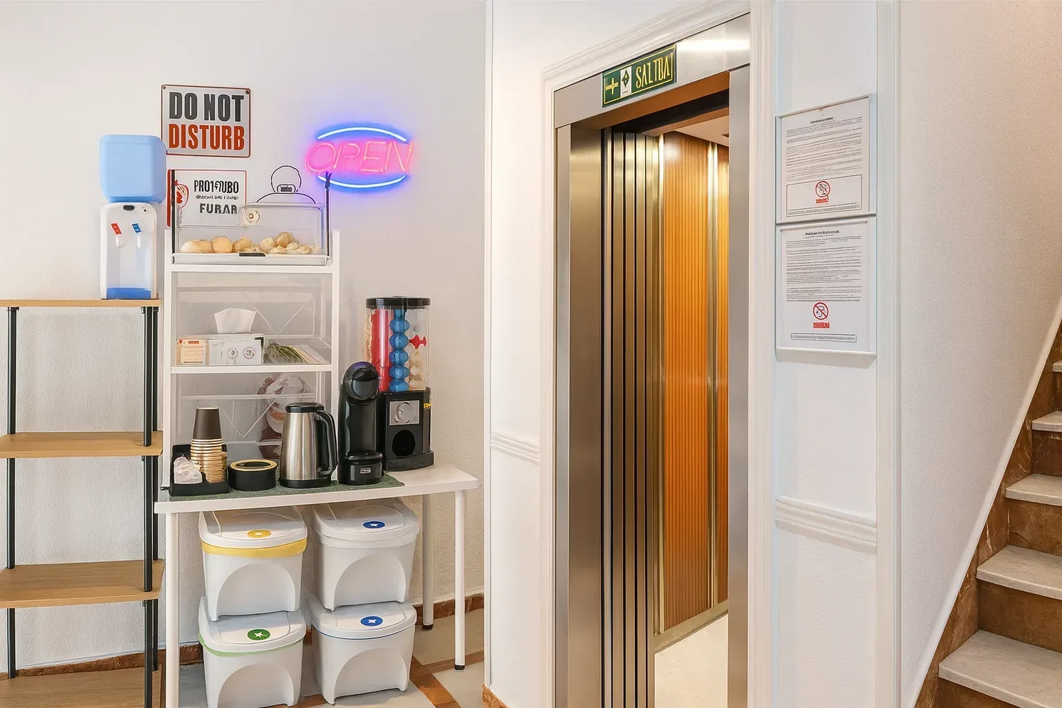 Autoservicio 24 h en recepción